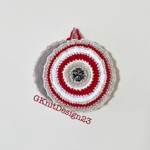 Crochet pot holder, Kitchen decor, Handmade gift